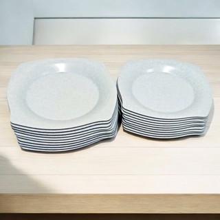 [Kho Sỉ] Đĩa phíp vuông màu xám nhựa phíp melamine Trường Thành -Việt Nam-Hunghome