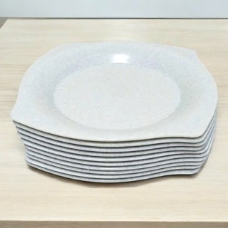 [Kho Sỉ] Đĩa phíp vuông màu xám nhựa phíp melamine Trường Thành -Việt Nam-Hunghome