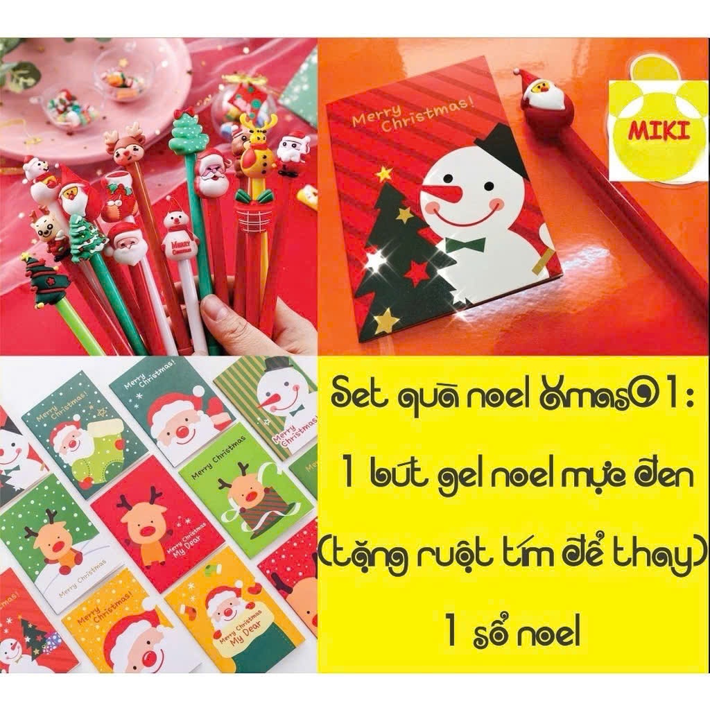 SET QUÀ TẶNG NOEL GIÁNG SINH AN LÀNH - XMAS.01 (Đồ dùng dạy học Miki)