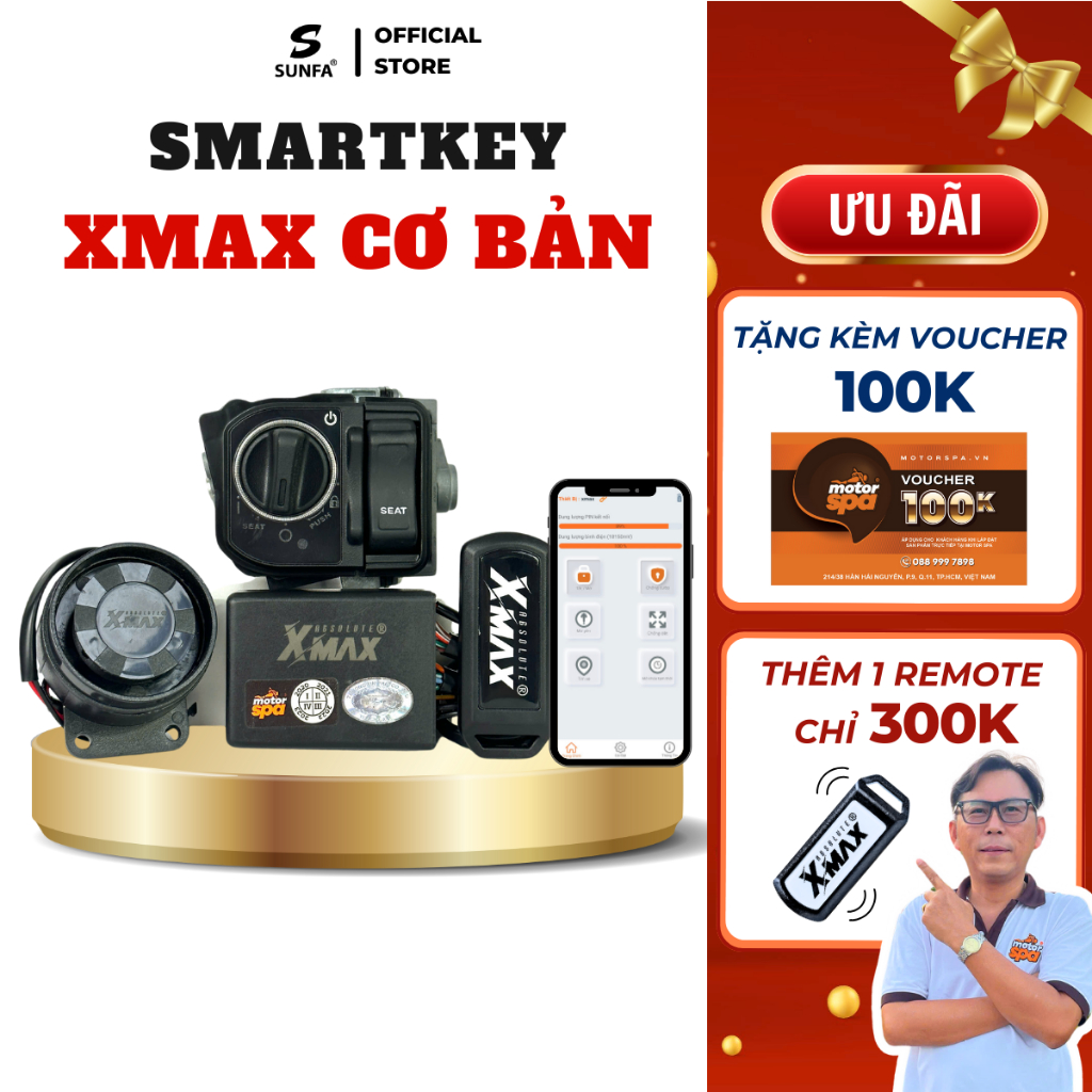 Smartkey Xmax Cơ Bản - Vario 125, Winner X, Lead, Vision, AB, Scoopy ...