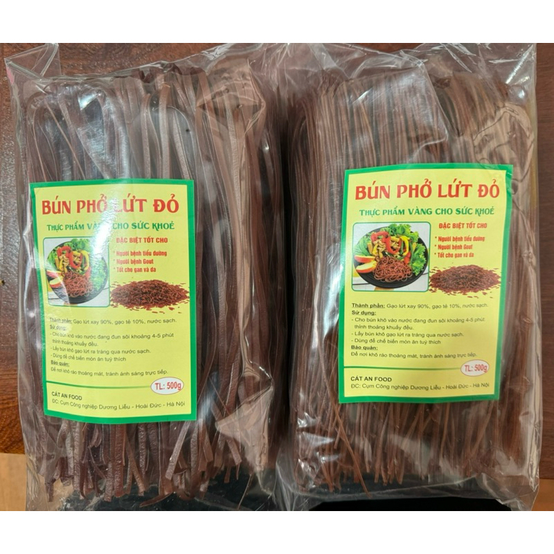 ( 500gr) Bún gạo lứt đỏ
