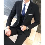 [Mua 1 được 6] bộ vest 2 cúc gồm 1 áo,1 quần, tặng kèm cà vạt,bông lúa và 2 quần sịp (bộ áo vest dành cho chú rể) — ảnh 3
