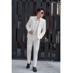 [Mua 1 được 6] bộ vest 2 cúc gồm 1 áo,1 quần, tặng kèm cà vạt,bông lúa và 2 quần sịp (bộ áo vest dành cho chú rể) — ảnh 5