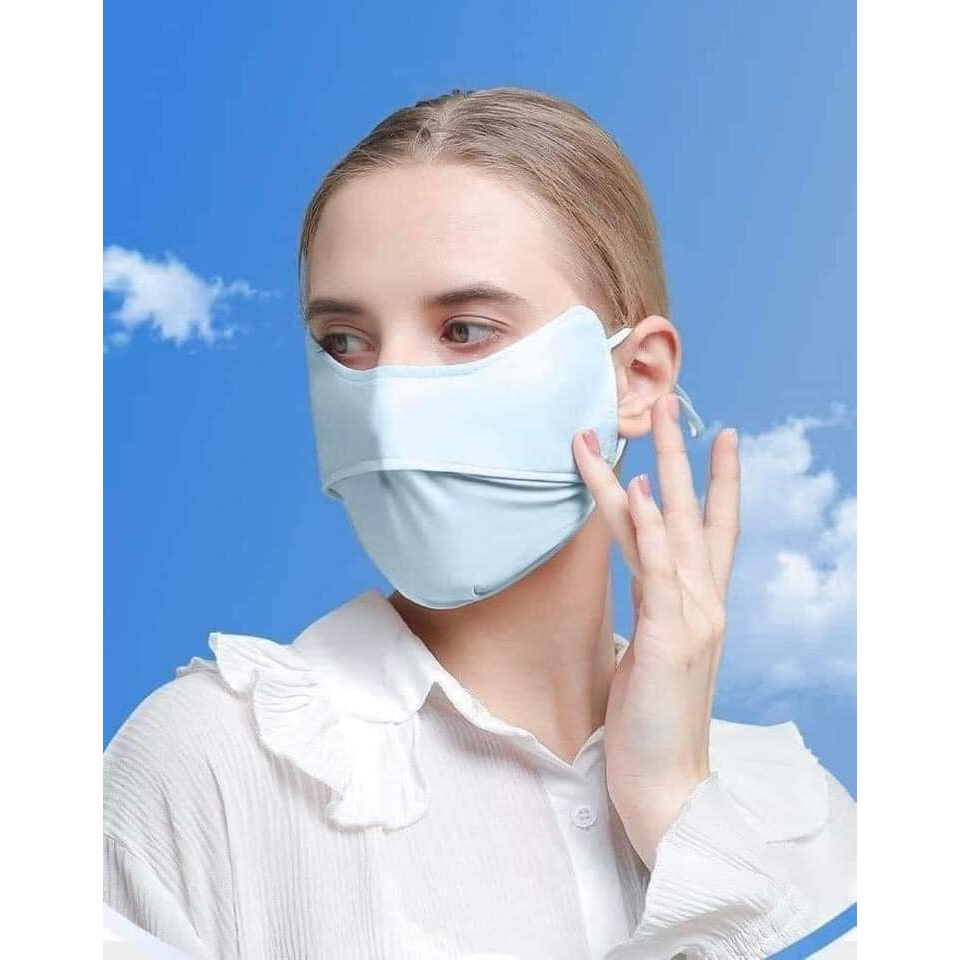 KHẨU TRANG UV CHE GÒ MÁ CHẤT VẢI MÁT THOÁNG KHÍ SIÊU TIỆN LỢI