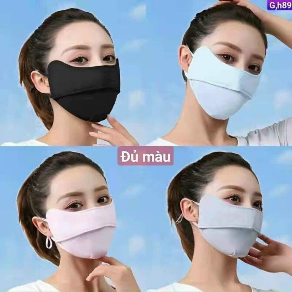 KHẨU TRANG UV CHE GÒ MÁ CHẤT VẢI MÁT THOÁNG KHÍ SIÊU TIỆN LỢI