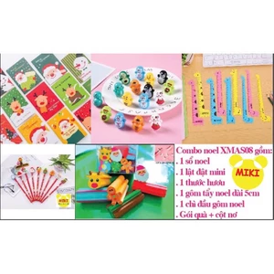COMBO 5 MÓN QUÀ GIÁNG SINH NOEL XMAS.08 (Đồ dùng dạy học Miki)