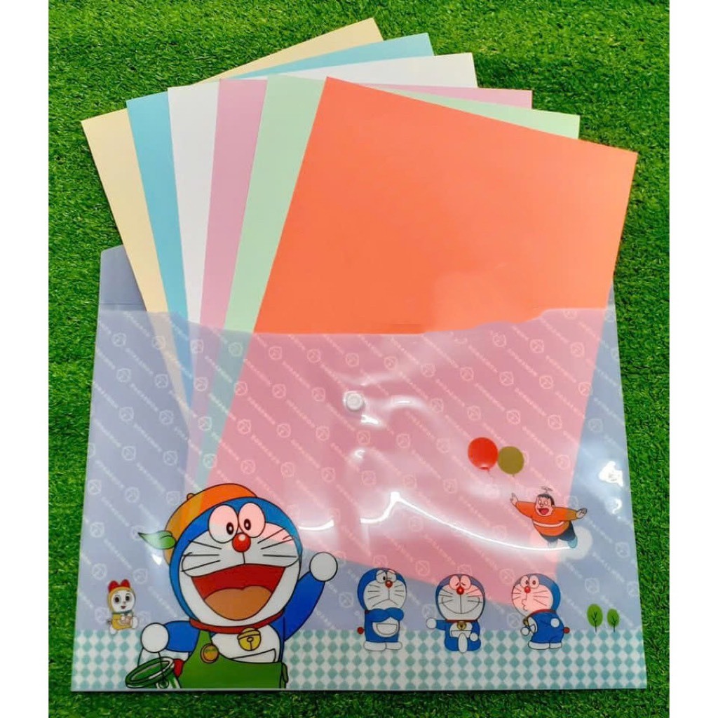 BÌA NÚT HÌNH SIZE A4 (1 xấp/ 12c) - mẫu ngẫu nhiên