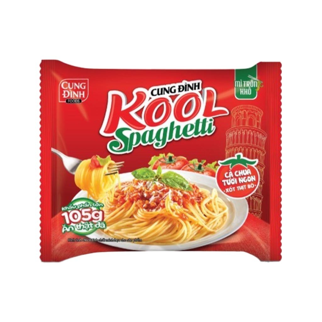 Mì trộn Cung Đình Kool Spaghetti 30gói x 105g (có gói xốt bò bằm ...