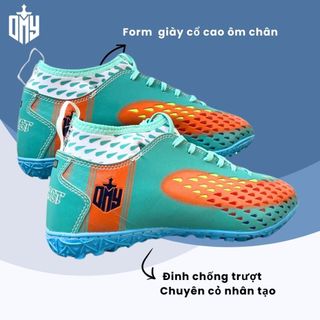 Giày đá bóng cổ cao Mino Superfly 3 sọc 11Pro Khâu Đế Chuyên Sân Cỏ Nhân Tạo