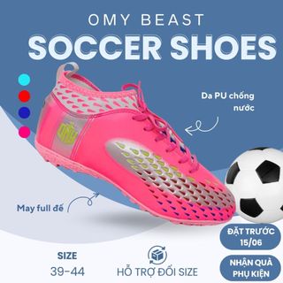 Giày đá bóng cổ cao Mino Superfly 3 sọc 11Pro Khâu Đế Chuyên Sân Cỏ Nhân Tạo