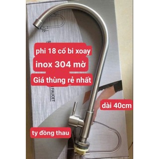 Vòi Rửa Chén cổ bi xoay inox 304 phi 18 , vòi rửa chén bát đa năng, vòi rửa chén