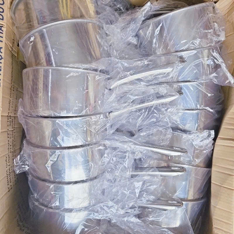 Nồi/ Quánh Tithafac (size 20cm) bằng inox sáng bóng, sử dụng được bếp từ dễ sử dụng - Quánh inox 20cm dụng cụ nhà bếp.