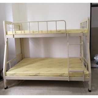 Giường đôi 2 tầng cho người lớn và trẻ nhỏ - giường tầng sắt hộp vuông 4x8 cao cấp.