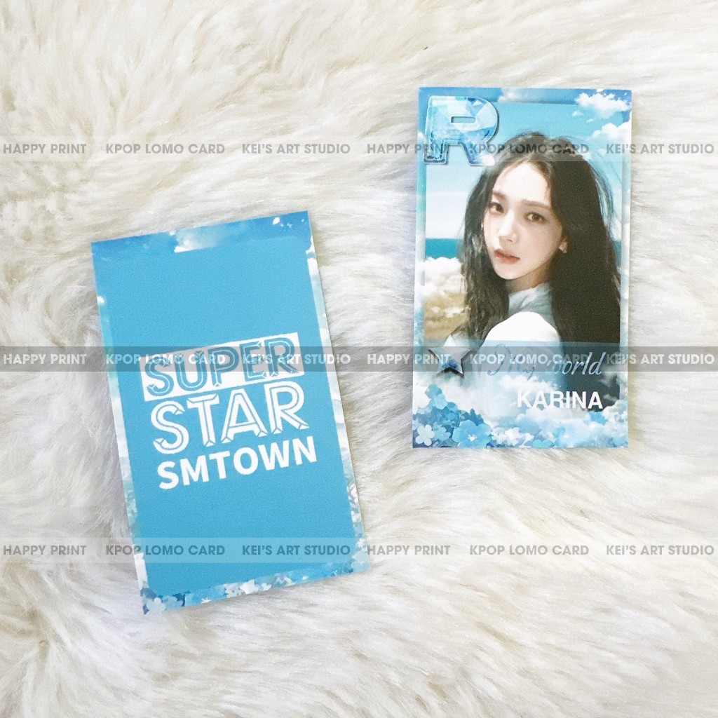 [GIÁ GOM 1 MẪU] Set 20 CÁI card des KARINA AESPA, thẻ ảnh thiết kế riêng