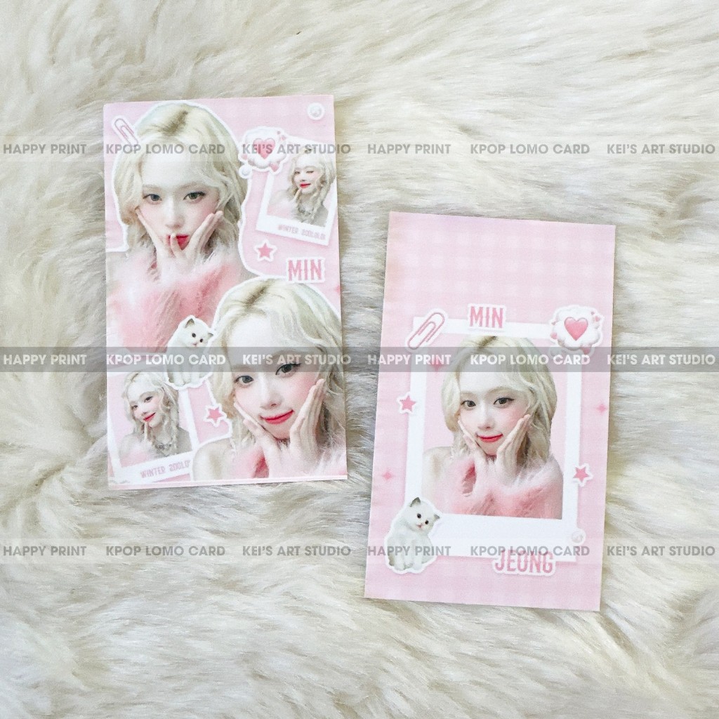 [GIÁ GOM 1 MẪU] Set 20 CÁI card des WINTER AESPA, thẻ ảnh thiết kế riêng