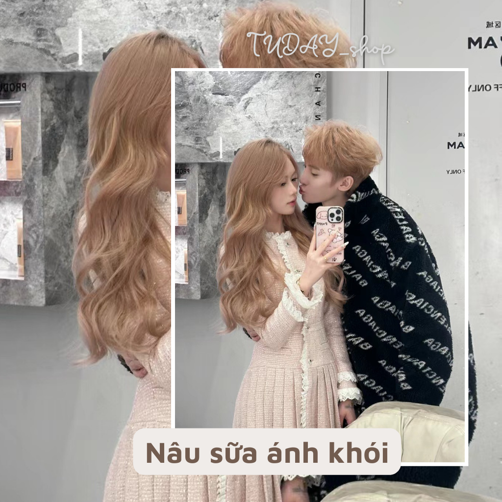 Thuốc Nhuộm Tóc Màu NÂU SỮA ÁNH KHÓI Nam Nữ | Tudayhair, Tudayhairs