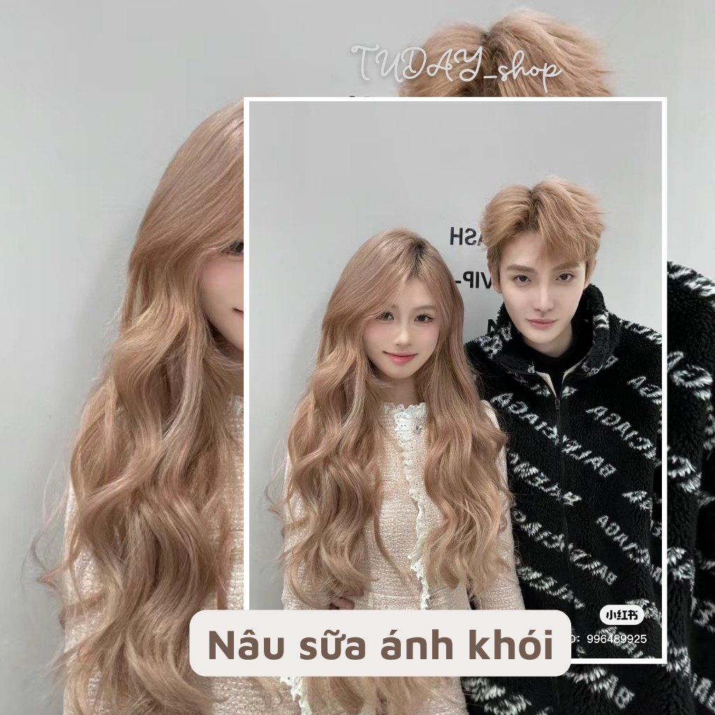 Thuốc Nhuộm Tóc Màu NÂU SỮA ÁNH KHÓI Nam Nữ | Tudayhair, Tudayhairs