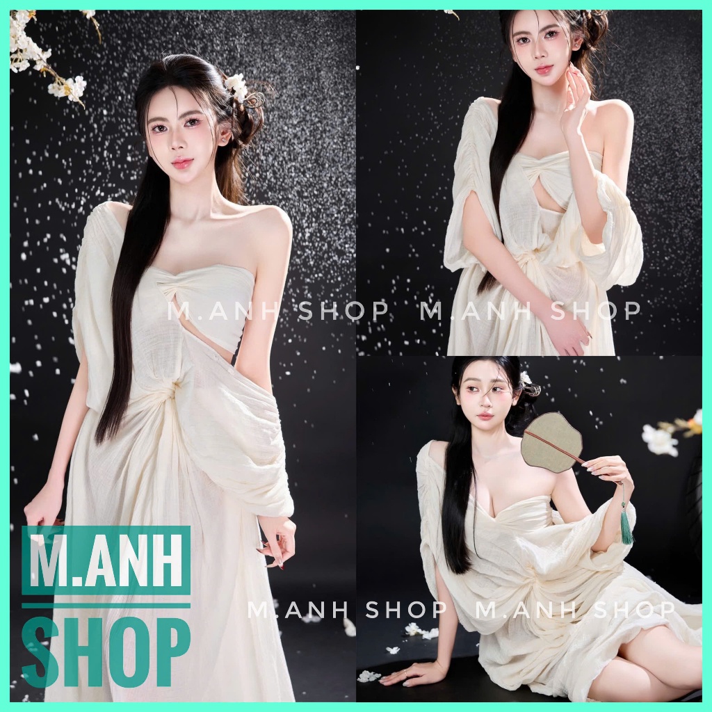 Sét Đũi Cúp Ngực Kèm Áo Choàng Chụp Ảnh Nghệ Thuật Sexy