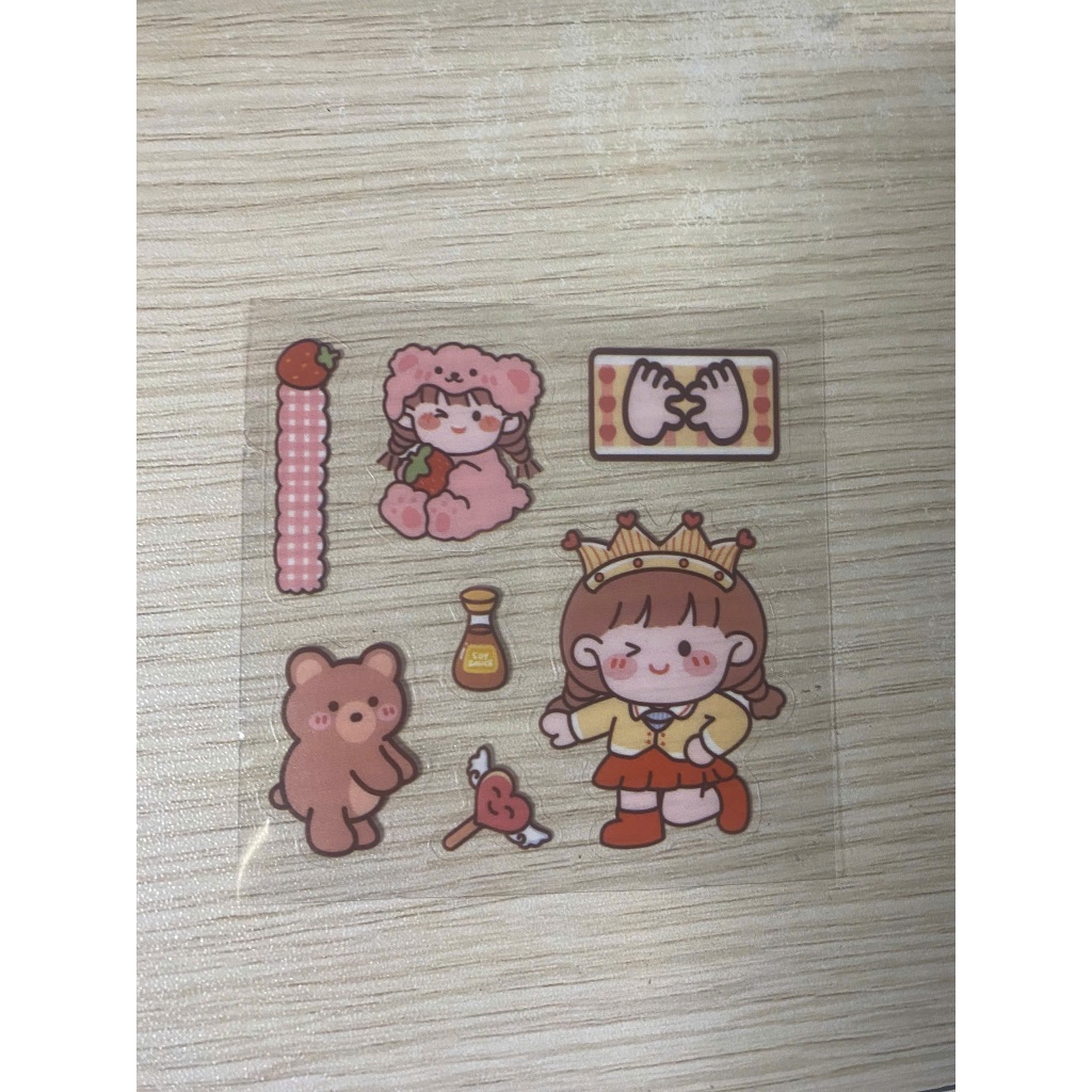 Sticker 3D/2D TAMIDI đã có keo dán bình nước, ốp điện thoại, hộp bút ...