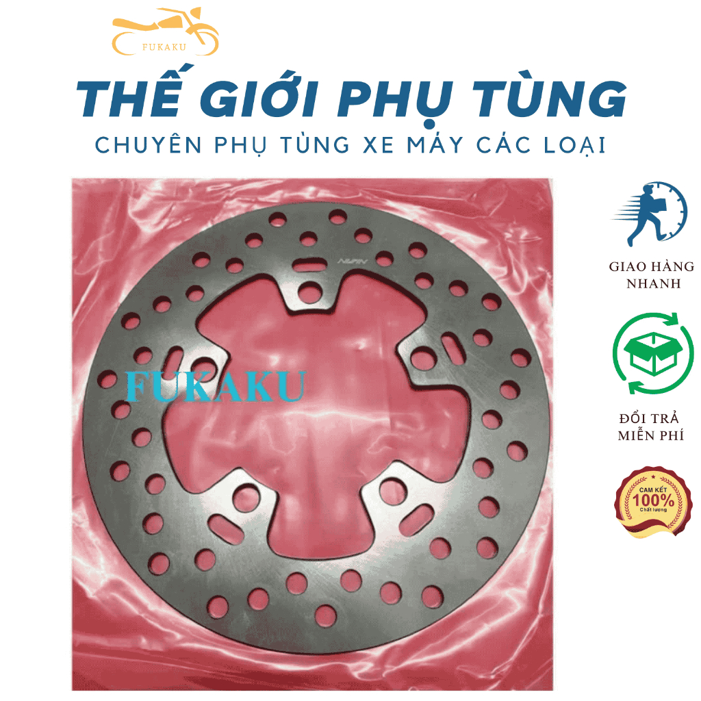 Đĩa Thắng Sau Cho Xe Exciter 150 Hàng Cao Cấp