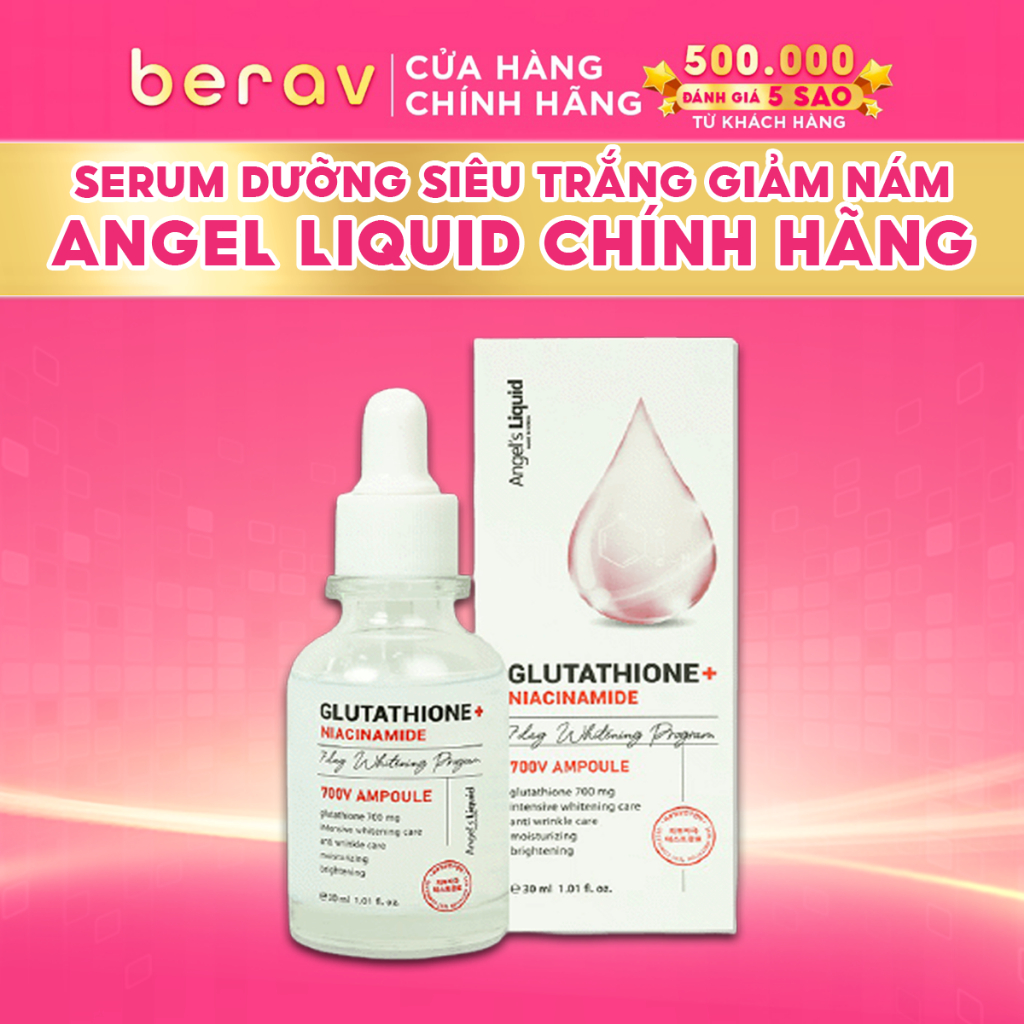glutathione niacinamide angel's liquid d888 - Tinh chất dưỡng trắng mờ thâm nám Angel's Liquid 7Day 5% Niacinamide  Plus 30ml main image 0