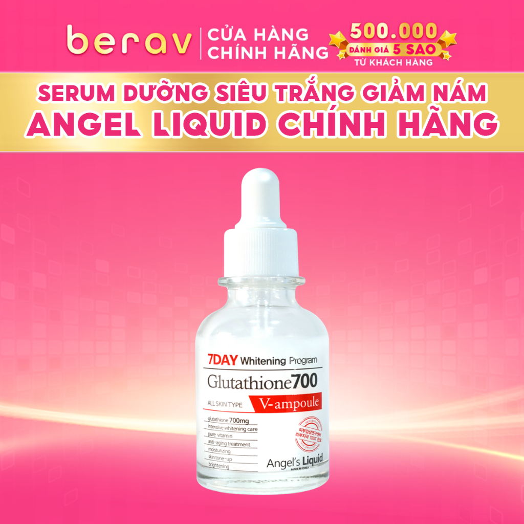 Serum dng trng Angel's Liquid 7Day Whitening Program Glutathione 700  V-Ample 30ml | Shopee Vit Nam