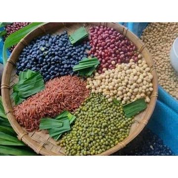 Trà gạo lứt ngũ hạt 1kg đậu xanh, đậu nành, đậu đỏ, đậu đen xanh lòng