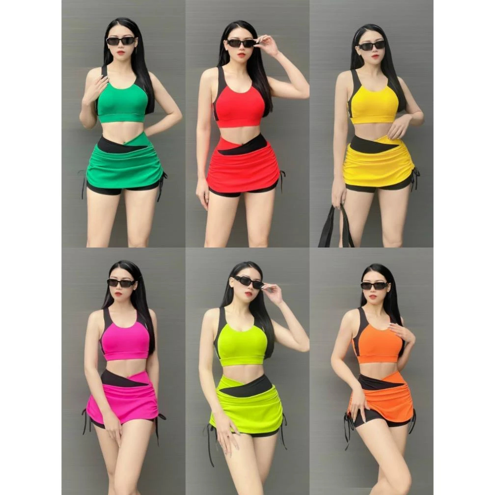 Bộ tập thể thao nữ quần rút dây áo bra, chất vải thun co dãn 4 chiều tập gym, yoga, aerobic...