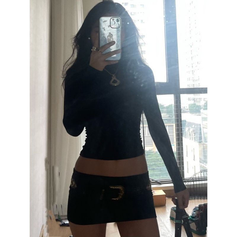 Chân váy thun ngắn Mini Skirt size S,M(có lót)