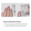 NAIL BOX MẮT MÈO HỒNG STICKER NƠ