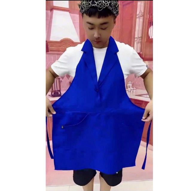 Tạp Dề Cổ Vest Cho Nam Nữ Phong Cách Hiện Đại Sang Trọng Dùng Cho Nhà Hàng, Khách Sạn