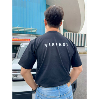 Áo phông vinfast , cổ tròn màu trơn màu đen tay ngắn thấm hút thoáng khí nhanh khô