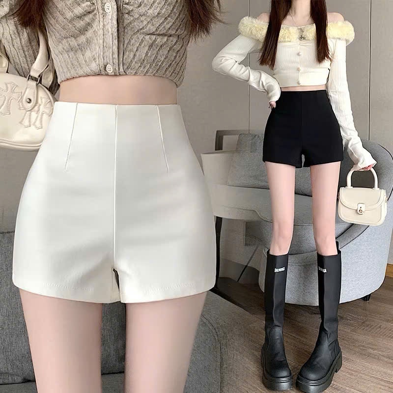 Quần Short Nữ Ngắn Bó Sát Cạp Cao Dáng Ôm Tôn Dáng Chất Vải Umi Dày Dặn Co Giãn 4 Chiều MYZ13