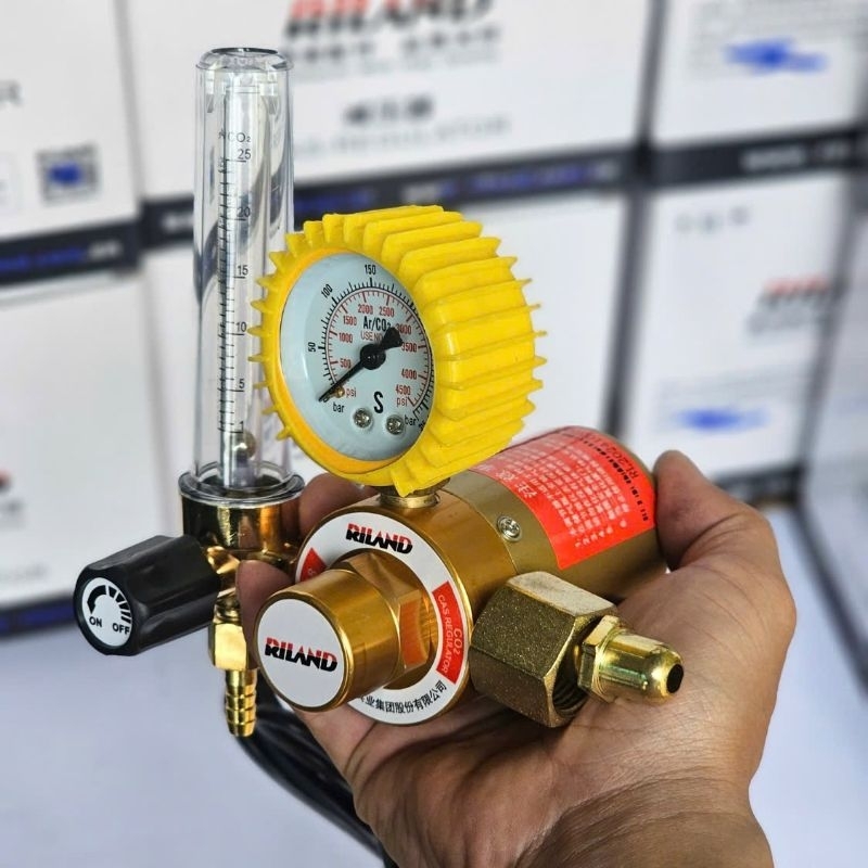 Đồng hồ đo sấy khí CO2 hiệu Riland dùng cho máy hàn mig loại cao cấp ...