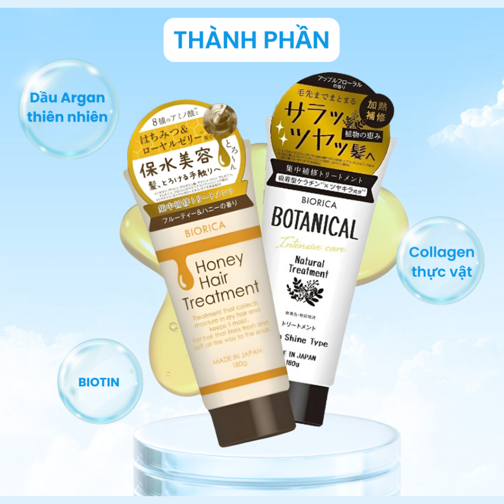 Ảnh Cặp Gội Xả Biorica Botanical Natural Nhật Bản Giúp Mềm Tóc Và Ngăn Ngừa Tóc Gãy Rụng 400ml/1 túi 4