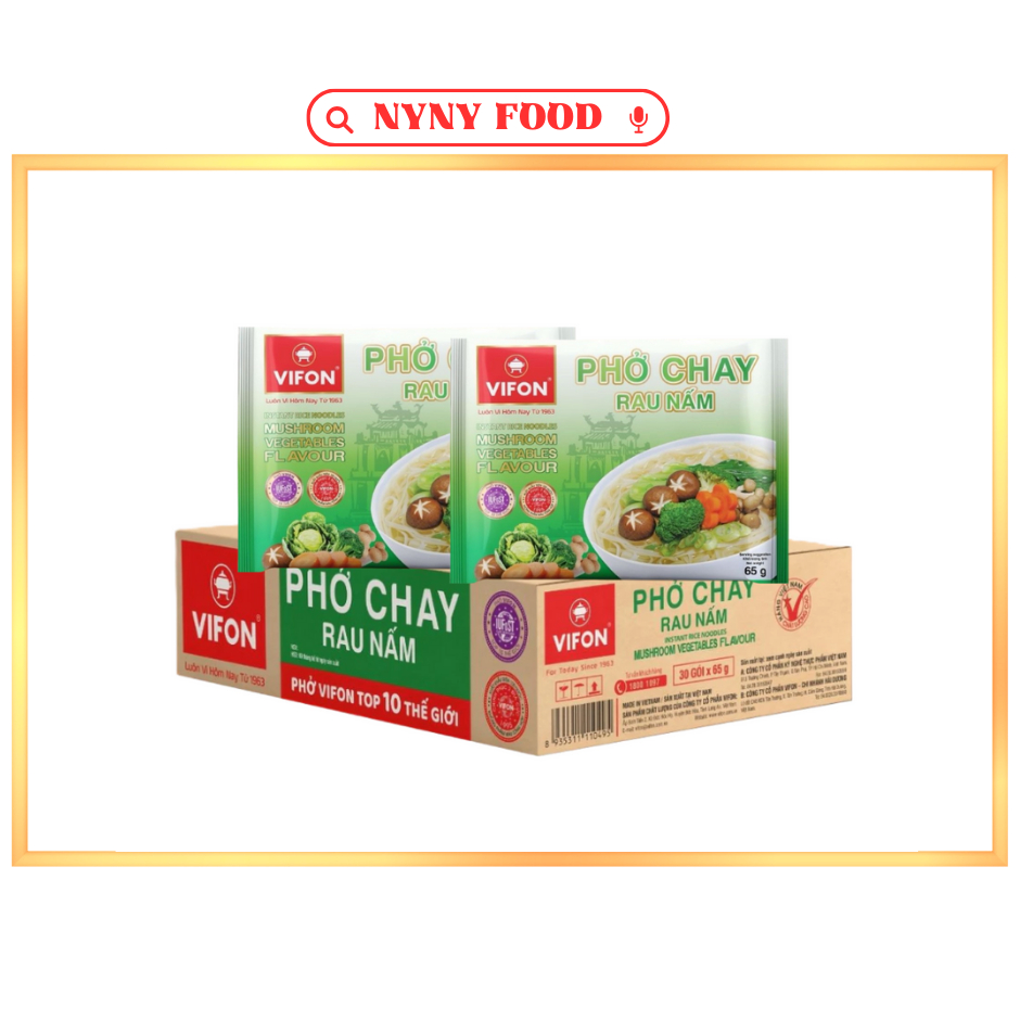 Thùng 30 gói Phở Chay Rau Nấm - 65gr/gói | Shopee Việt Nam