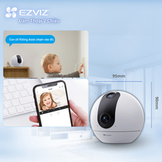 Camera EZVIZ C60P 2K Mắt Kép Dual Mix  - Góc Nhìn Siêu Rộng