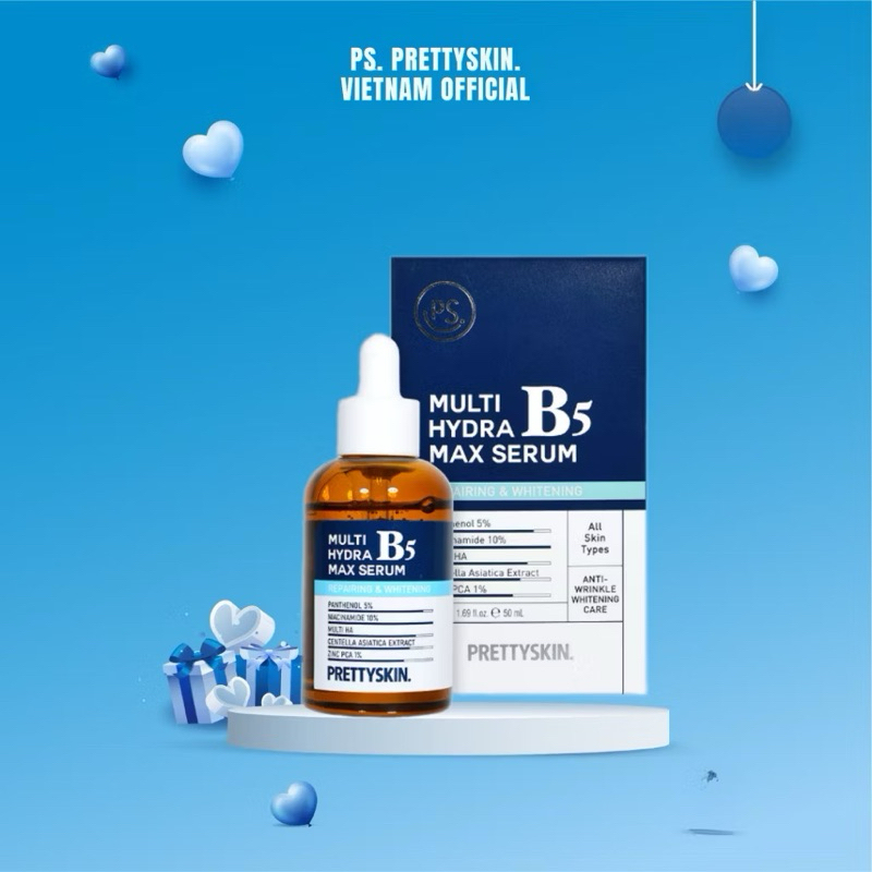 Tinh Chất Phục Hồi Da Prettyskin Hydra Max Serum B5 ( 50ml )