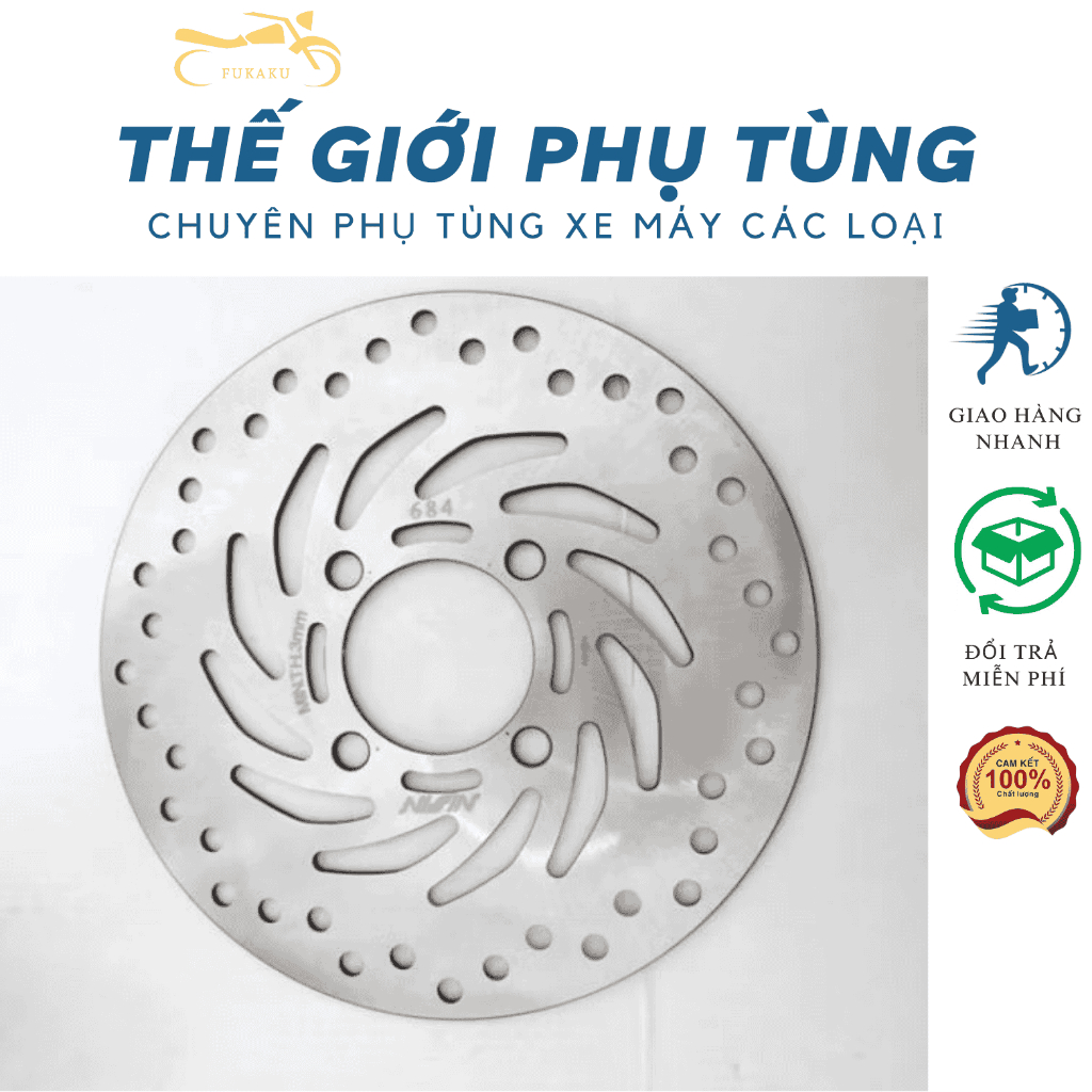 Đĩa Thắng Trước AB 110/125, Sh Mode, PCX 125 Hàng Cao Cấp