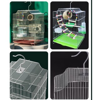 Lồng Chim Thép Không Gỉ Nan 0.8cm Siêu Khít Size 50x35x35cm – Bền Đẹp, Chắc Chắn, Full Phụ Kiện