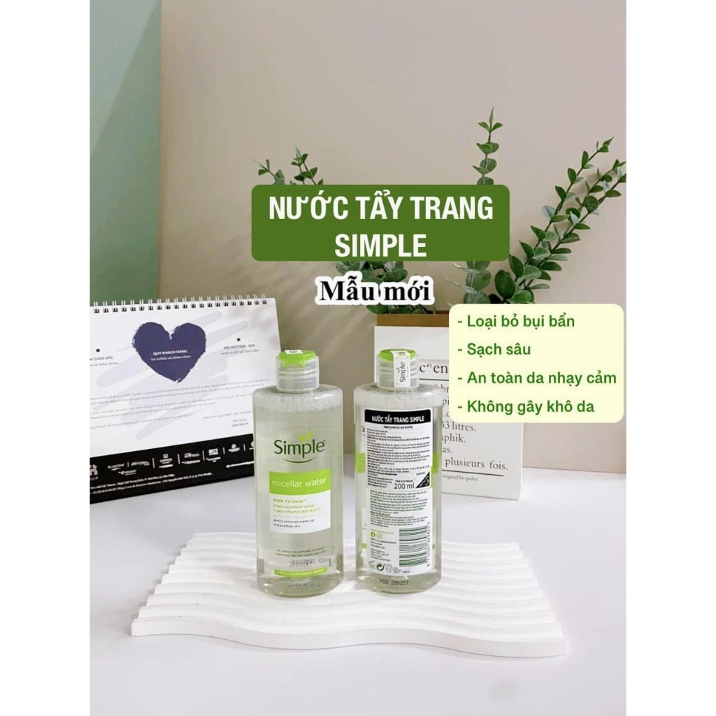 Nước tẩy trang Simple Kind to Skin Micellar Cleansing Water | BigBuy360 - bigbuy360.vn