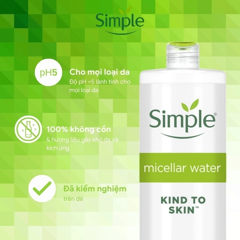 Nước tẩy trang Simple Kind to Skin Micellar Cleansing Water | BigBuy360 - bigbuy360.vn