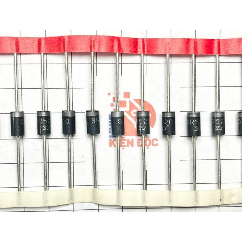 [Combo 20 chiếc] SR5200 Diode Schottky Rectifier 5A 200V DO-15 hàng dây ...
