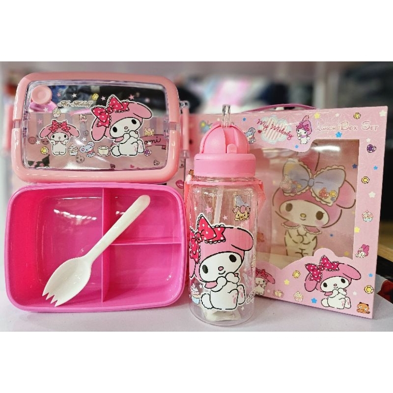Set bình nước và hộp cơm cao cấp cho bé