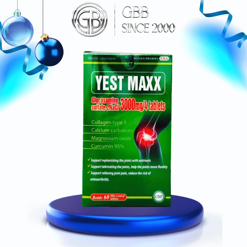 Viên uống bổ xương khớp YEST MAX bổ sung glucosamin hỗ trợ giảm đau mỏi ...
