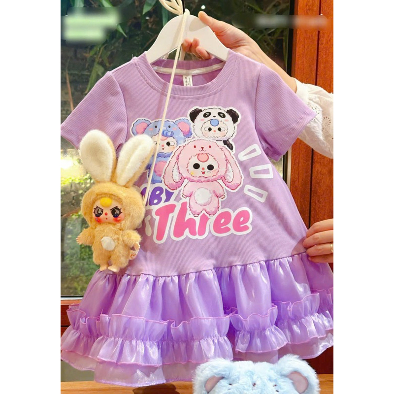 [Không kèm gấu] Váy baby three dáng đuôi cá xinh xắn cho bé gái 8-20kg