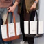 Mini Tote - Túi Tote vải canvas kết hợp da thanh lịch (PHIÊN BẢN TINH GỌN)
