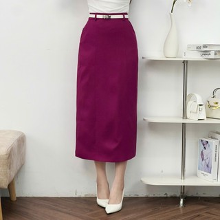 Chân Váy 𝐂𝐂𝐇𝐀𝐓 Dáng Suông Kiểu Bấu Ly 2 Bên Chất Liệu Dạ Tweed Cao Cấp 24CDZ2020ST