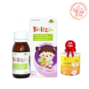 Siro BIOLIZIN Bổ Sung Kẽm Hỗ Trợ Trẻ Ăn Ngon Miệng, Hỗ Trợ Tiêu Hóa, Tăng Sức Đề Kháng Lọ 50ml