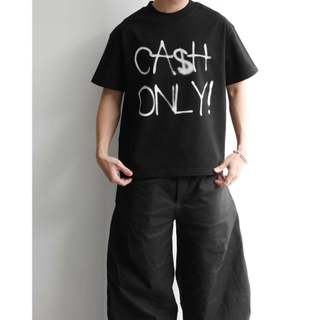 Áo thun MMESTLINE "CASH ONLY" form Boxy chất liệu Premium Cotton in lụa Trame